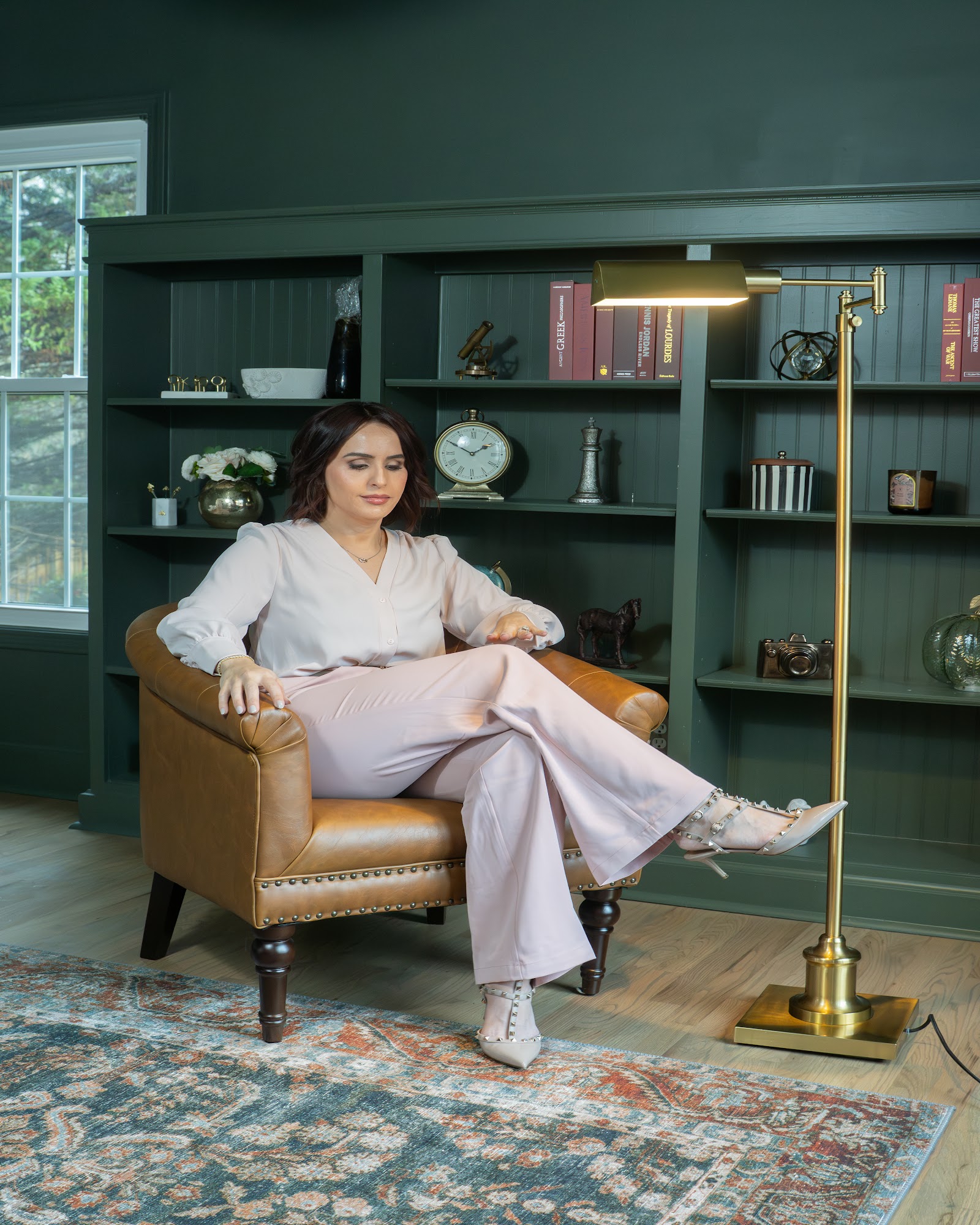 Dr. Garcia at her desk